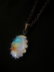 画像3: 大粒AAAレインボームーンストーンネックレス★天然石ジュエリー (3)