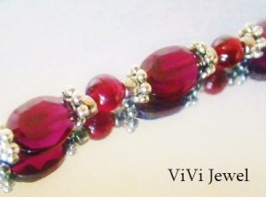 画像4: AAガーネットの携帯ストラップ☆銀色の王冠　天然石アクセサリー　 (4)