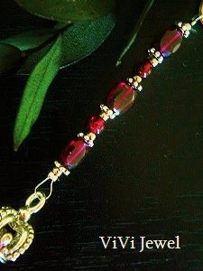 画像2: AAガーネットの携帯ストラップ☆銀色の王冠　天然石アクセサリー　 (2)