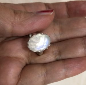 画像4: AAA大粒ロイヤルブルームーンストーンのリング (4)