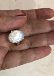 画像6: AAA大粒ロイヤルブルームーンストーンのリング (6)