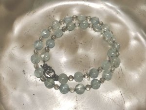 画像2: アクアマリンと水晶のネックレス　Silver925 (2)
